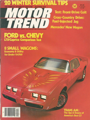 MOTOR TREND 1978 DEC - T/As, COBRA CLONE, AEROSEDAN